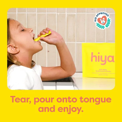 Miniatura 3 de Hiya Multivitamínico para niños, más de 15 vitaminas y minerales esenciales con frutas y verduras para mayores de 2 años, apoya el crecimiento