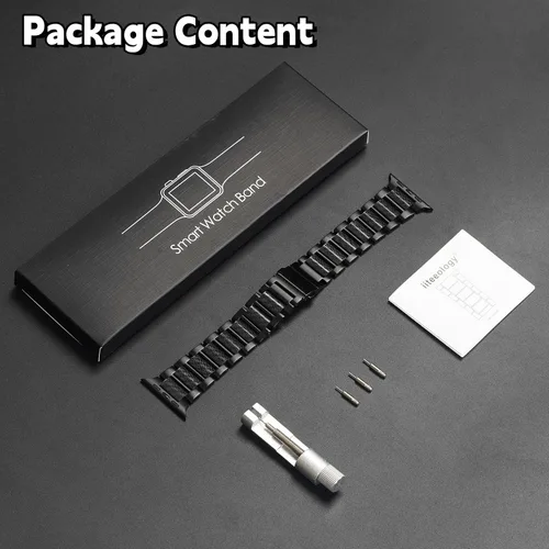 Miniatura 7 de iiteeology Correa de carbono compatible con Apple Watch de 49/46/45/44/1.654 in, 42 Series 11/41/40/1.496 in, correa de fibra de carbono genuina
