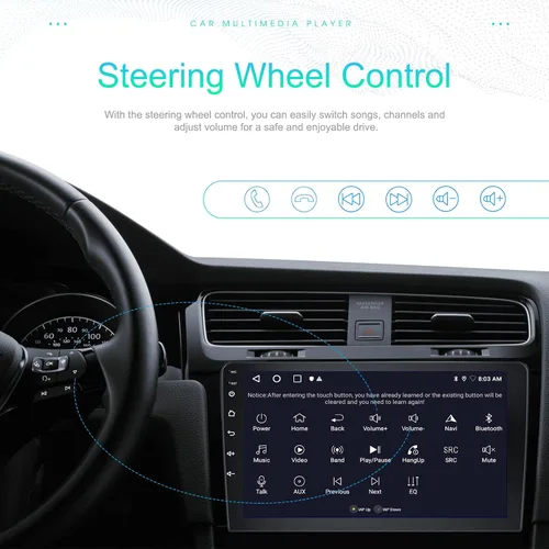 Miniatura 9 de 2G+64G Android 13 Estéreo de coche con Apple Carplay Android Auto para 2008-2012 Ford Escape Mazda Tribute 9 pulgadas pantalla táctil Radio de coche