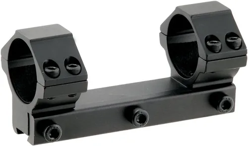 UTG 1 soporte para pistola de aire de perfil medio con pasador de tope, 1 pulgada de diámetro, color negro