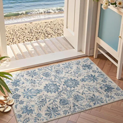 Miniatura 40 de jinchan Lima - Alfombra de pasillo lavable de 2 x 6 pies, antideslizante, de pelo corto, suave, ultrafina, alfombra envejecida para casa de campo