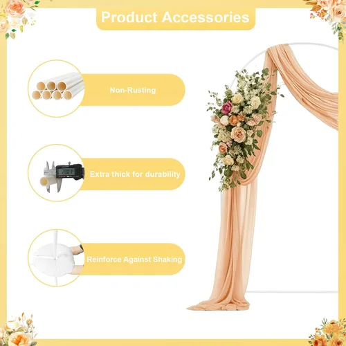 Miniatura 4 de Soporte de arco de PVC de 5.2 pies con base para piso, kit de arco de globos ligero desmontable con base de bolsa de agua para estabilidad