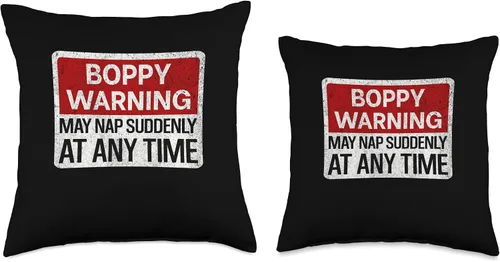 Miniatura 3 de Funny Mens Grandpa Humor Jokes For Boppy Divertido letrero de advertencia de Boppy para hombre, con texto en inglés "May Nap Suddenly at Any Time