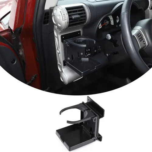 Portavasos para automóvil compatible con Toyota FJ Cruiser 2007-2021, soporte para tazas de salida de aire lateral del automóvil, consola central,