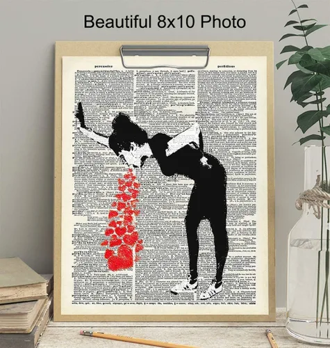 Miniatura 3 de Banksy Graffiti Dictionary Art - Impresión fotográfica de 8 x 10 pulgadas, regalo único y genial para fanáticos de los murales urbanos, habitación