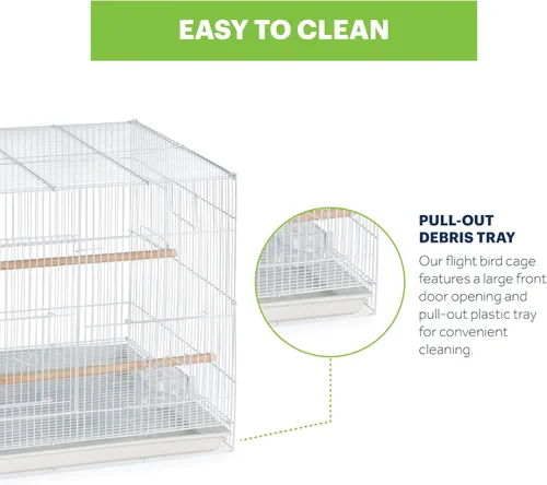 Miniatura 4 de Prevue Productos para mascotas Jaula para aves Blanca Blanco
