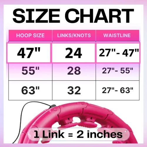 Miniatura 3 de FIT ON FORM Infinity Weighted Hula Hoop for Adults Weight Loss, Smart Exercise Hola Circle Hoop for Women Abs Workout