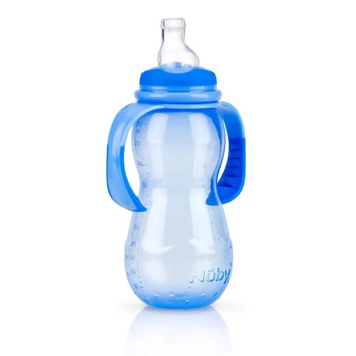 Miniatura 7 de Nuby Enfermera de cultivo de 3 etapas antigoteo, los colores pueden variar, 11 onzas