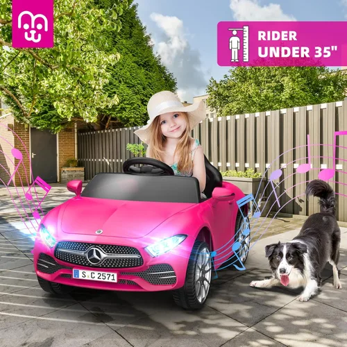 Miniatura 2 de MINIATURE MOTORS - Auto eléctrico con licencia de 12 V con control remoto para niños, automóvil de paseo con Bluetooth, reproductor de música USB