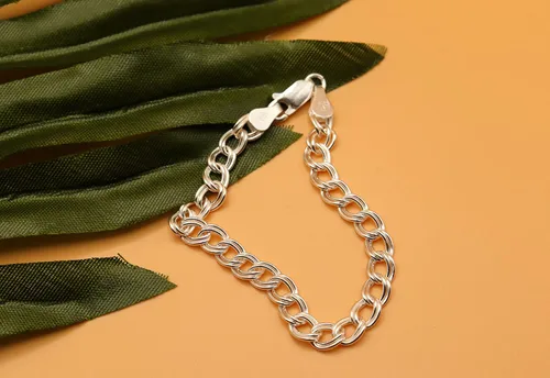 Miniatura 2 de PORI JEWELERS Pulsera de cadena de eslabones italianos de plata de ley 925 para hombres y mujeres, Metal