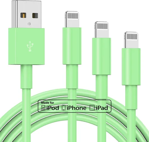 Miniatura 13 de TUMABER Paquete de 2 cables de carga para iPhone de 3 pies con certificación MFi de Apple, cable Lightning a USB de 3 pies, carga rápida de 2.4 A