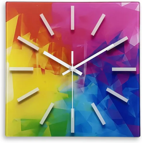 Miniatura 14 de Reloj de pared moderno negro y dorado con pilas, reloj de pared silencioso de 12 pulgadas, reloj de pared de vidrio sin tictac para sala de estar