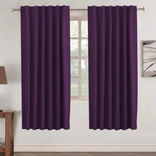 Miniatura 24 de Turquoize Cortinas Opacas para Tratamiento de Ventana con Trabillas Traseras para Sala de Estar/Dormitorio, Tratamientos de Ventana con Aislamiento