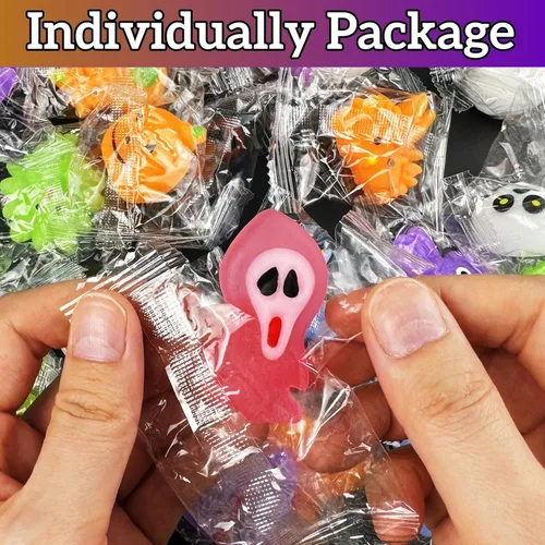 Miniatura 7 de VOVEA Juguetes Squishy Mochi de Halloween 30 PCS, Squishies Regalos de Fiesta para Niños, Rellenos para Bolsas de Dulces y Bolsas de Regalos, Dulces