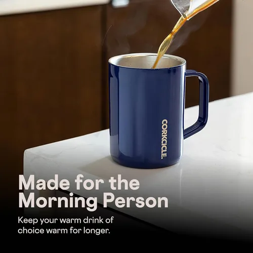 Miniatura 6 de Corkcicle Taza de Café Clásica - Acero Inoxidable con Triple Aislamiento para Viajes - Tapa a Prueba de Roturas - Mantiene la Bebida Caliente por
