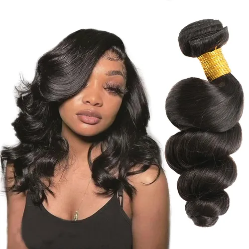 Miniatura 12 de Extensiones de cabello humano corto ondulado suelto, 1 Bunldes, 100% sin procesar, cabello virgen brasileño de 8 pulgadas, extensiones de cabello