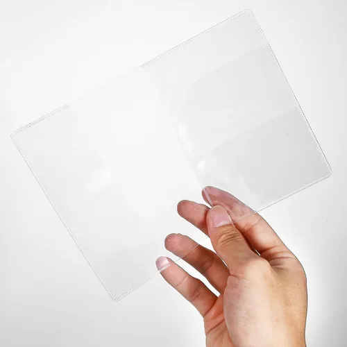 Miniatura 7 de Paquete de 10 fundas transparentes para pasaporte, protector impermeable para pasaporte, soporte de pasaporte de plástico transparente, protector