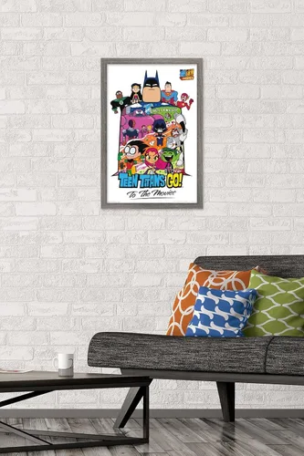 Miniatura 2 de Trends International DC Comics Movie Teen Titans Go! To The Movies - Póster de pared de collage, 22.4 pulgadas de largo x 14.7 pulgadas, versión
