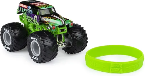 Miniatura 2 de Monster Jam 2020 Spin Master 1:64 Camión monstruo fundido a troquel con pulsera: Legacy Trucks Grave Digger