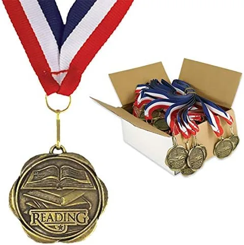 Miniatura 7 de Juego de 100 medallas de premio con cintas para el cuello