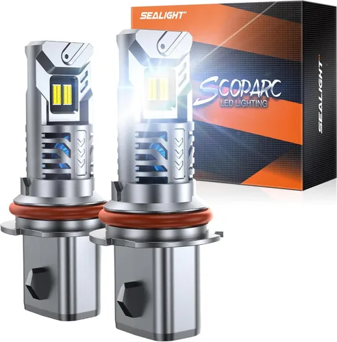 Miniatura 25 de SEALIGHT Bombillas antiniebla H1, 70,000 lm súper brillo 1:1 tamaño mini, luces antiniebla blancas frías de 6500 K, 3 minutos de iluminación