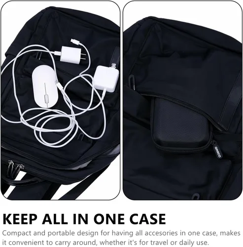 Miniatura 4 de Ginsco Estuche de protección de carcasa dura, bolsa organizadora de accesorios electrónicos para MacBook Air/pro, adaptadores, cargadores, cables