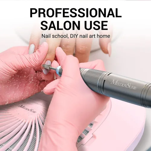 Miniatura 2 de MelodySusie Colector profesional de polvo de uñas, ventilador de vacío de uñas SPro de 4000 RPM con 2 modos de succión y filtro reutilizable como