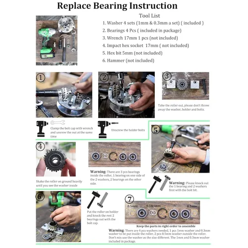 Miniatura 6 de Herramienta de martillo de textura de piedra de hormigón antideslizante de 6 pulgadas para amoladora angular, reparación de parches de hormigón