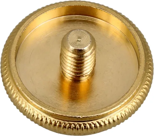Miniatura 8 de Botón de dedo de trompeta verde dorado Instrumentos musicales diámetro 0.630 in piezas de repuesto paquete de 3