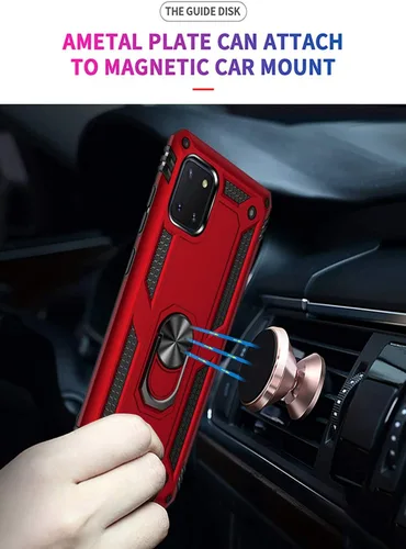 Miniatura 6 de Funda para Galaxy Note 10 Lite - Soporte magnético para anillo de coche Soporte Kickstand Defender Funda protectora para Samsung Galaxy Note 10 Lite