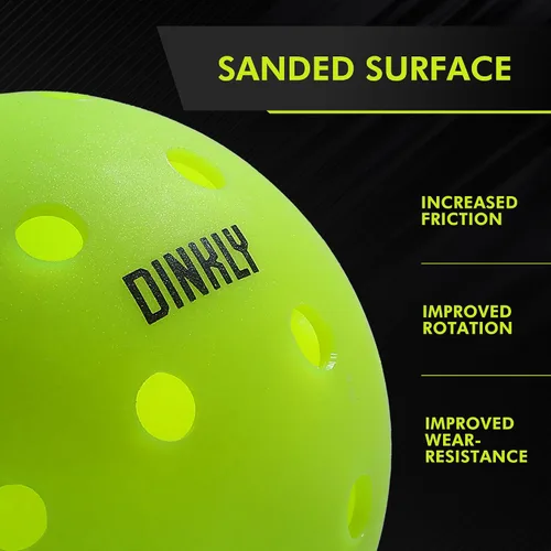 Miniatura 4 de Bolas de Pickleball Dinkly, Bolas de Pickleball para Exteriores Aprobadas por USAPA, Bola de Pickleball con Mayor Durabilidad con Diseño