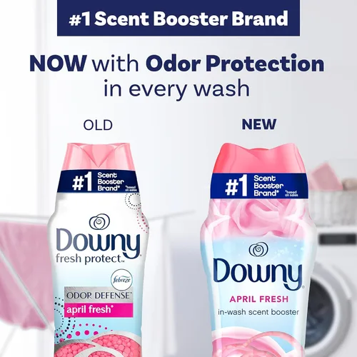 Miniatura 4 de Downy April Fresh - Perlas potenciadoras de aroma para lavar, 24 onzas, perlas de aroma para lavandería, frescura duradera
