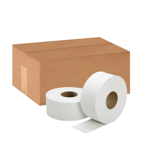 SKILCRAFT 8540-01-590-9073 Papel higiénico Jumbo de fibra reciclada de 2 capas, 1000 pies de largo x 3-89/128 pulgadas de ancho (caja de 12)