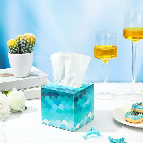 Miniatura 3 de Zonon 12 piezas de 960 hojas cuadradas de pañuelos, caja de papel de seda de viaje con 2 capas, 80 unidades, bolsillo facial suave, soporte