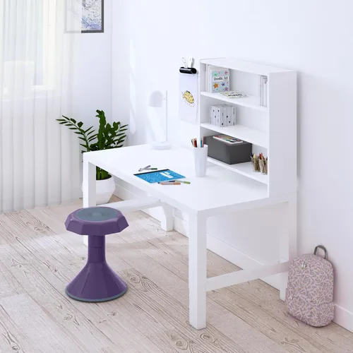 Miniatura 8 de ECR4Kids ACE Active Core Engagement Taburete Tambaleante, Altura del Asiento de 15 Pulgadas, Asientos Flexibles, Berenjena