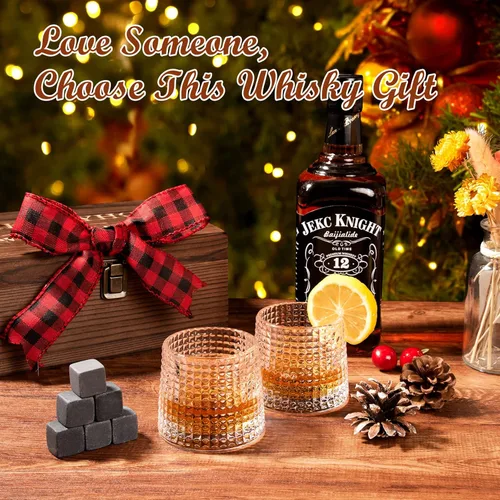 Miniatura 5 de Regalos de cumpleaños para hombres, juego de regalos de piedras de whisky para el día del padre, Navidad, el mejor regalo para hombres, papá