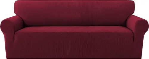 Miniatura 19 de MeilleMaison Funda elástica para silla reclinable, funda para sofá de 1 pieza con parte inferior elástica, lavable, protector de muebles Negro
