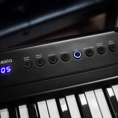 Miniatura 7 de Artesia Teclado de piano digital portátil de 61 teclas con teclas semipesadas de tamaño completo, paquete para principiantes con pedal de sustain