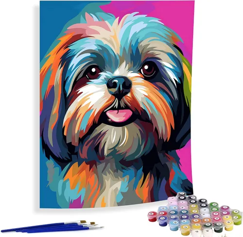 Miniatura 16 de Diymood Kits de pintura por números para adultos, esqueleto, pintura al óleo, pintura al óleo, pintura acrílica por números, kits para niños