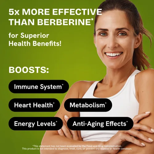 Miniatura 3 de Suplemento de Dihidroberberina HealMeal - Berberina Deshidro Orgánica - Suplemento Súper Berberina con Canela de Ceilán y Ácido Alfa Lipoico R