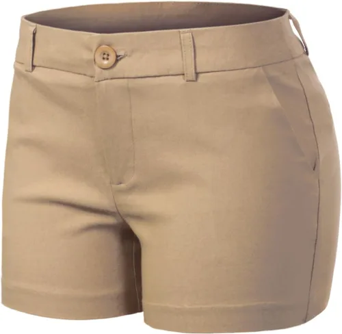 Miniatura 2 de MixMatchy Pantalones cortos casuales con puños y bolsillos para mujer