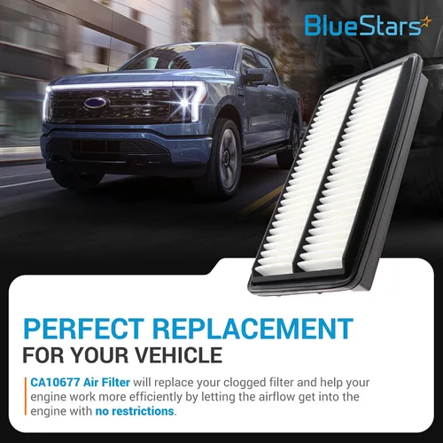 Miniatura 2 de BlueStars Extra Guard XA10486 - Filtro de aire compatible con Honda Pilot 2016-2023 Odyssey 2018-2023 Ridgeline 2017-2023 Acura MDX TLX 2021-2023