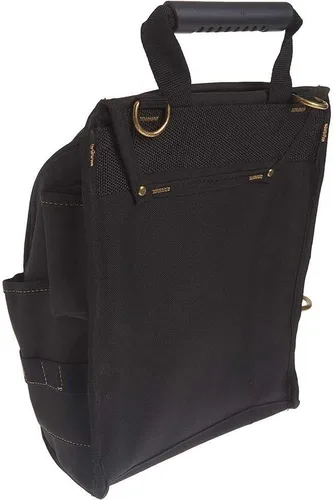 Miniatura 3 de CLC Custom Leathercraft 1509 - Bolsa de herramientas para electricistas profesionales con cremallera, 21 bolsillos, color negro