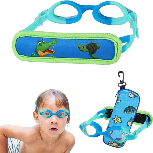 Miniatura 11 de Gafas de natación para niños de 2 a 6 años, gafas para niños sin jalar el cabello, gafas para niños con banda para la cabeza acolchada 1pk Kids