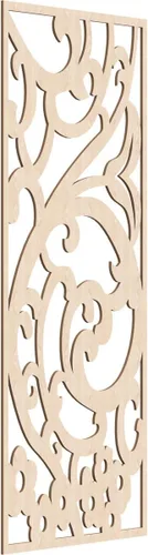 Miniatura 59 de Bridgewater - Paneles de pared decorativos de madera con calado, 9 3/8 pulgadas de ancho x 24 3/8 pulgadas de alto x 1/4 de alto, nogal