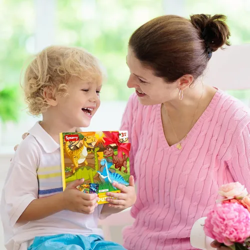 Miniatura 7 de SYNARRY Rompecabezas magnéticos de dinosaurios para niños de 3 a 5 años, 20 piezas para niños pequeños de 4 a 6 años, regalos para niños