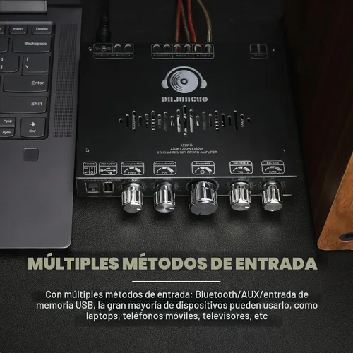 Miniatura 5 de S350HS TPA3251 Placa amplificador de potencia Bluetooth con subwoofer 2.1 canales 220W × 2+350W, módulo amplificador de potencia de audio de 12 V-38