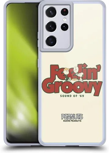 Miniatura 56 de Head Case Designs Funda de gel Woodstock 50th con licencia oficial de Peanuts Snoopy Guitar 1969 [protección de grado militar] compatible