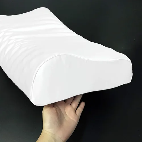 Miniatura 6 de Funda de almohada de seda para almohada de cuello de espuma viscoelástica, funda de almohada de seda de morera pura para almohada cervical de Beige