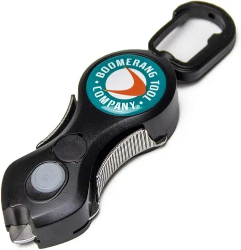 Miniatura 2 de Boomerang Tool Company SNIP cortadores de línea de pesca con amoladora retráctil y cuchillas de acero inoxidable que cortan trenzas, líneas mono